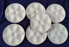 7 ASSIETTES À HUÎTRES PORCELAINE REVOL DESIGN RÉGIS DHO