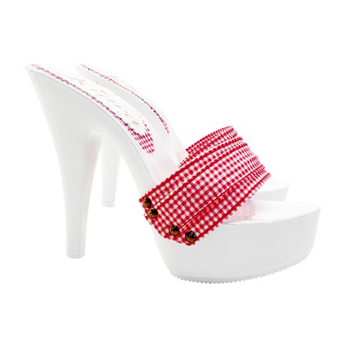 Mules blanches motifs - mules,