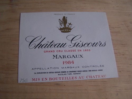 étiquette vin chateau