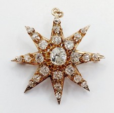 Pendentif broche antique or