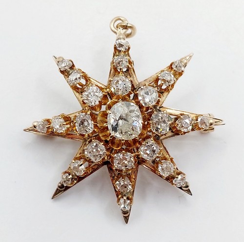 Pendentif broche antique - , or
