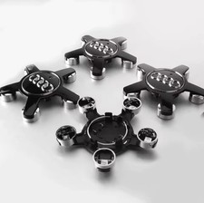 4Centre De Roue Cache Moyeu Audi 135mm Noir A1 2 3 4 5 6 7 8 TT
