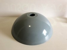 Ancien Abat Jour Champignon Lampe Lustre Chapeau Gris  6