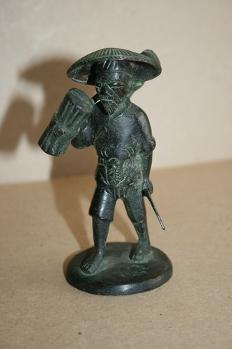 Personnage asiatique bronze - personnage, en