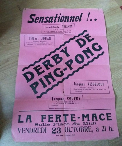 Rare affiche ferté macé - affiche,