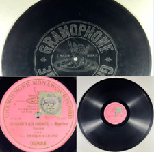 Enrico Caruso : Gli ugonott (Meyerbeer) 78 rpm ONE-SIDE 12" MONARCH 052088 OPERA