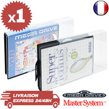 1 Boitier de Protection Crystal Box Jeux Megadrive & Master System MD 0,3 mm