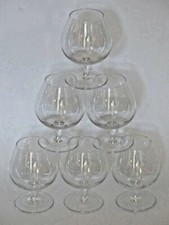 SEVRES 6 verres Dégustation Cognac 12cm cristal signé Cognac Crystal glasses set