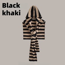 Femmes Hommes Rayé Capuche