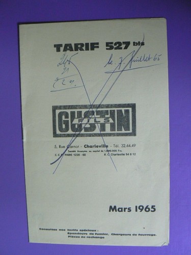 Catalogue agricole gustin - :,