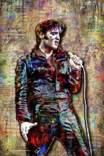 Elvis Presley Pop Art 8x12in