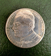 VATICAN Médaille pontificale "JEAN-PAUL II " Place Saint-Pierre "bronze argenté"