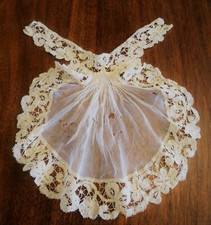Jabot ancien en tulle et