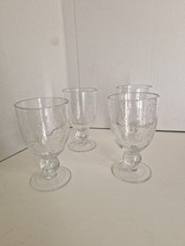 Lot 4 Verre Bullé Style Biot