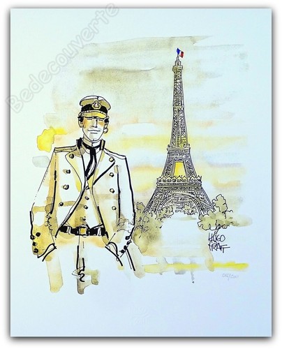 Affiche hugo pratt estampe - affiche,