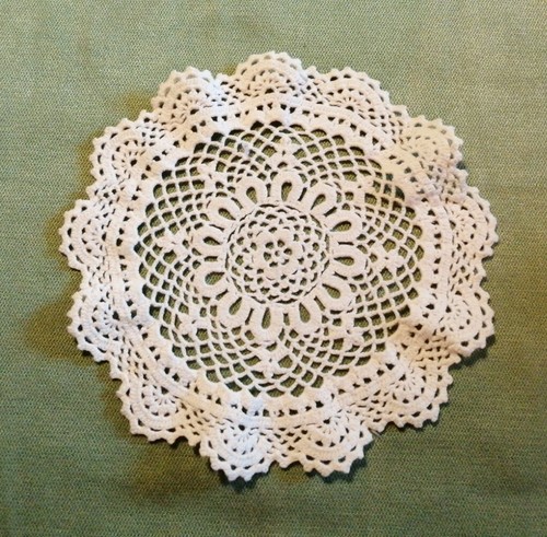 Napperon ancien crochet en - au,