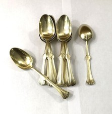 12 petites cuillères à café / thé CHRISTOFLE modèle LOTUS métal doré no argenté