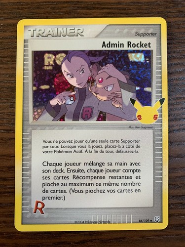 Carte pokémon admin rocket - carte,