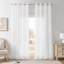 Rideau Blanc Voilage 140x240