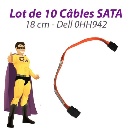 Lot câbles sata - 10,