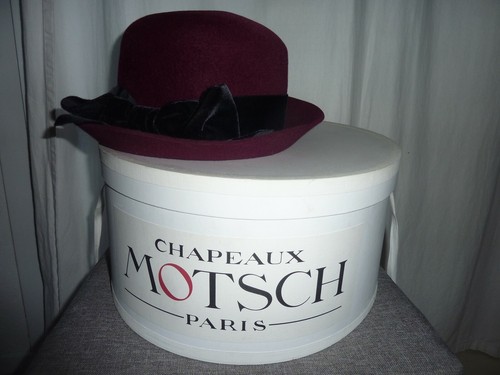 Chapeau bordeaux motsch paris - chapeau,
