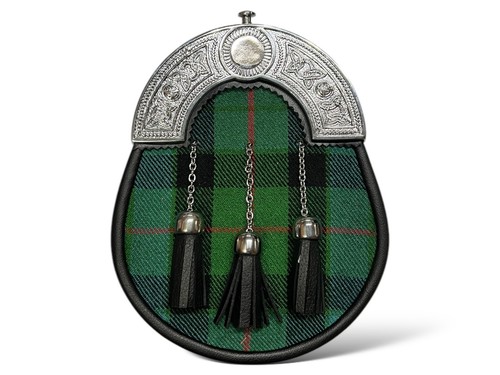 Sporran cuir tartan - en,