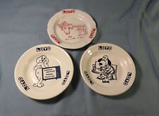 2 COUPELLES & 1 CENDRIER pour le LOTO ,  dont 2 illustrés par BARBEROUSSE