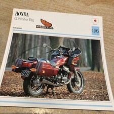 Honda GL650 650 GL Silver wing 1983 carte moto collection Atlas Japon