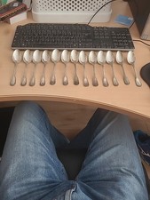 13 Cuillère à Café Métal Argenté 