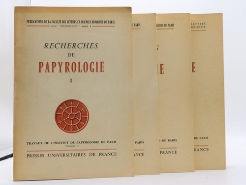 Recherches papyrologie i - de,