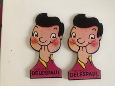 2 anciens petits cartons publiciaires confiserie delespaul
