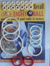 FLIPPER BALLY-EIGHT BALL 1977-KIT ELASTIQUES CAOUTCHOUC-PINBALL RUBBER KIT