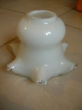 Ancien abat jour de lampe luminaire en verre de 16,3 cm