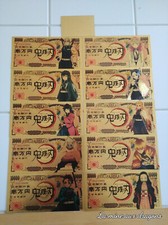 Lot Billet Demon Slayer Kimetsu no yaiba Collector Gold card carte Goodies Ticke