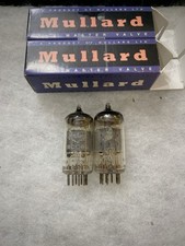 Paire assortie Mullard 12AX7 ECC83 CV492 NOS testé O getter excellent son