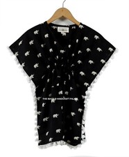 Filles Noir Coton Caftan