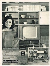 PUBLICITE ADVERTISING   1964   LES HUCHERS MINVIELLE  meubles