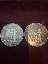 Lot de 2 pièces de 50 francs