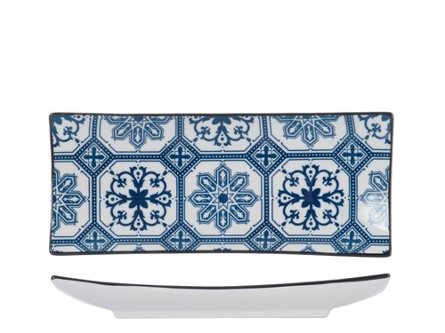 Plat rectangulaire blue - h&h,