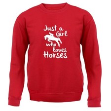 I'M Just A Fille Who Loves Chevaux - Adulte Capuche / Pull - Amour Équitation