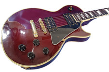 [Orville by Gibson] Guitare électrique Les Paul Custom Wine Red avec étui souple