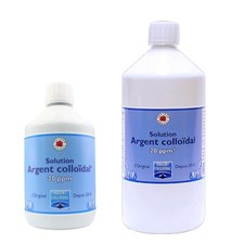 Solution argent colloïdal 20 ppm 500 ml ou 1L Vecteur Energy