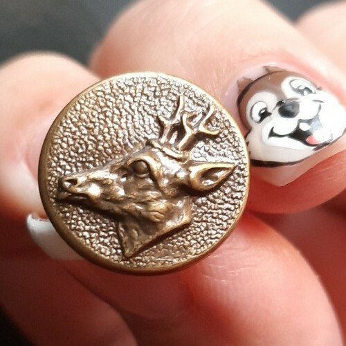 F04a07 brown deer head - f04a07,