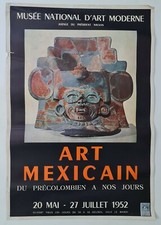 Art Mexicain 1952 Affiche Originale Exposition Amérique Centrale Mexique