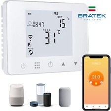 Thermostat Programmable Wifi Smartphone App Alexa Google Chaudière Mural
