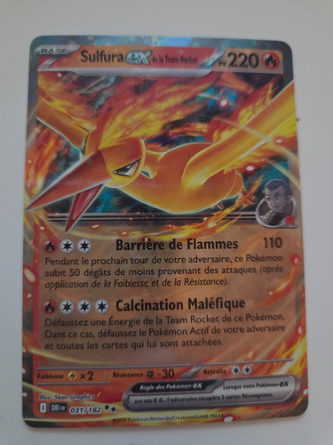 Carte pokémon sulfura de - ex,