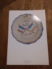 MENU Air France Assiettes Révolution Française vive la nation 1792
