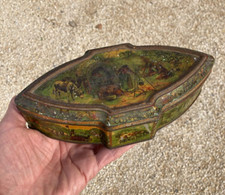 Boîte à biscuits en tôle lithographiée Huntley & Palmers London 1900