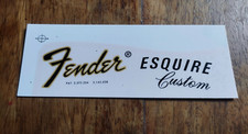 FENDER ESQUIRE custom HEADSTOCK LOGO TETE DE GUITARE FENDER ESQUIRE custom