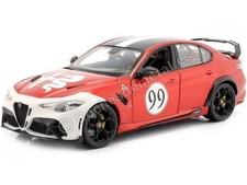 2020 Alfa Romeo Giulia GTAm Nº99 Rojo/Blanco 1:18 Bburago 11049 01449